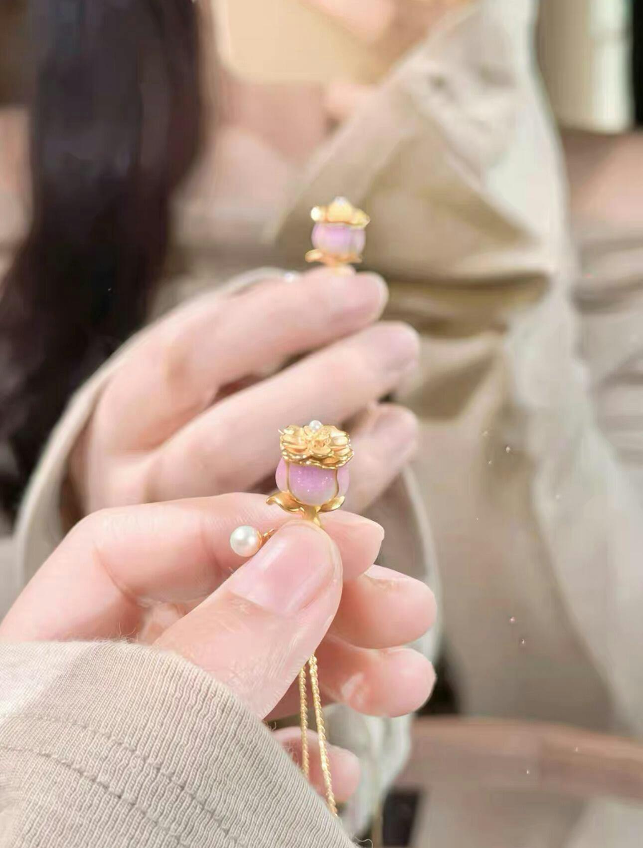 Blooming Rose Necklace  |  Imported