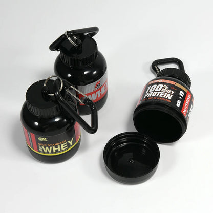 Mini Portable Protein Powder Key Chain
