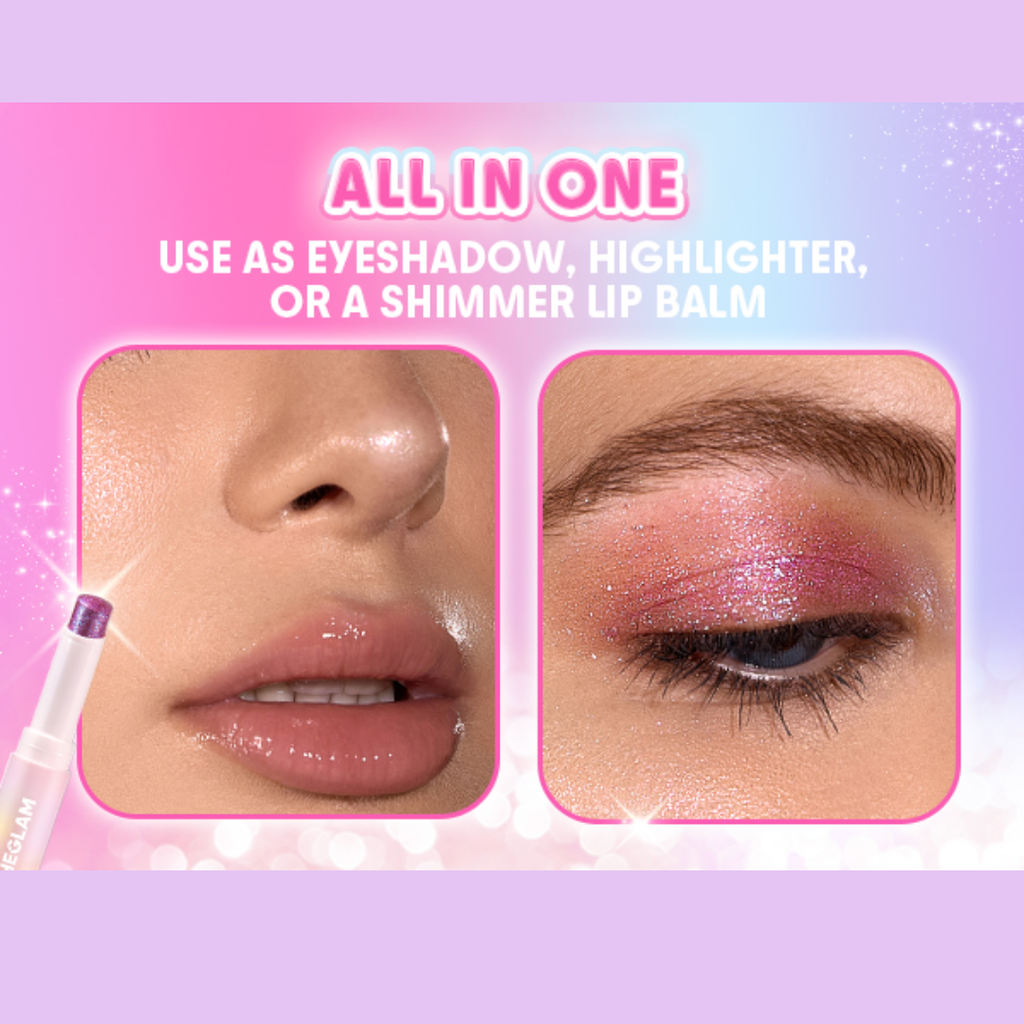 Glitter Jelly All in one Stick - Eyeshadow, Highlighter, lip topper