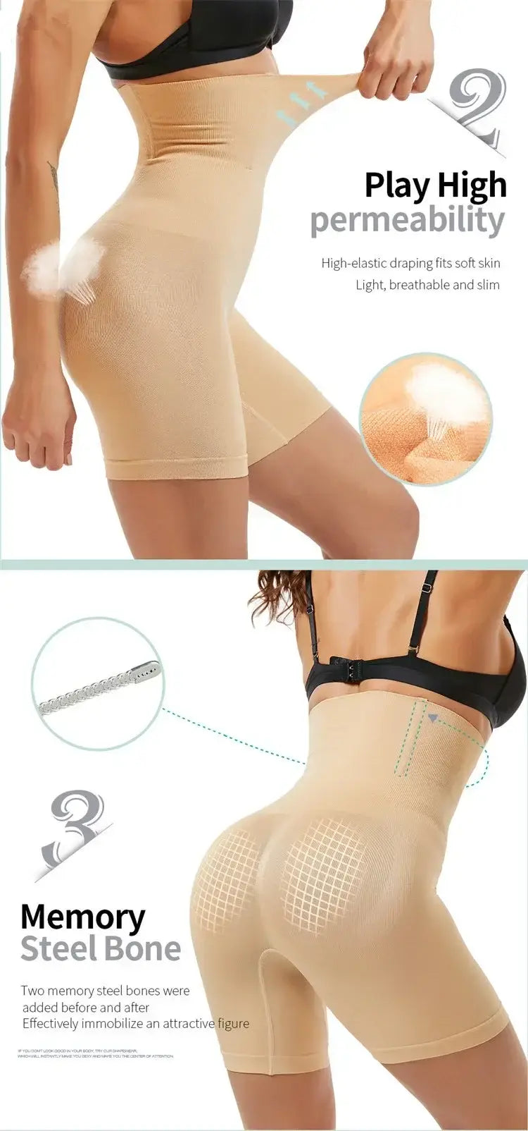 Seamless Lower Body Slimming High Waist Body Shaper