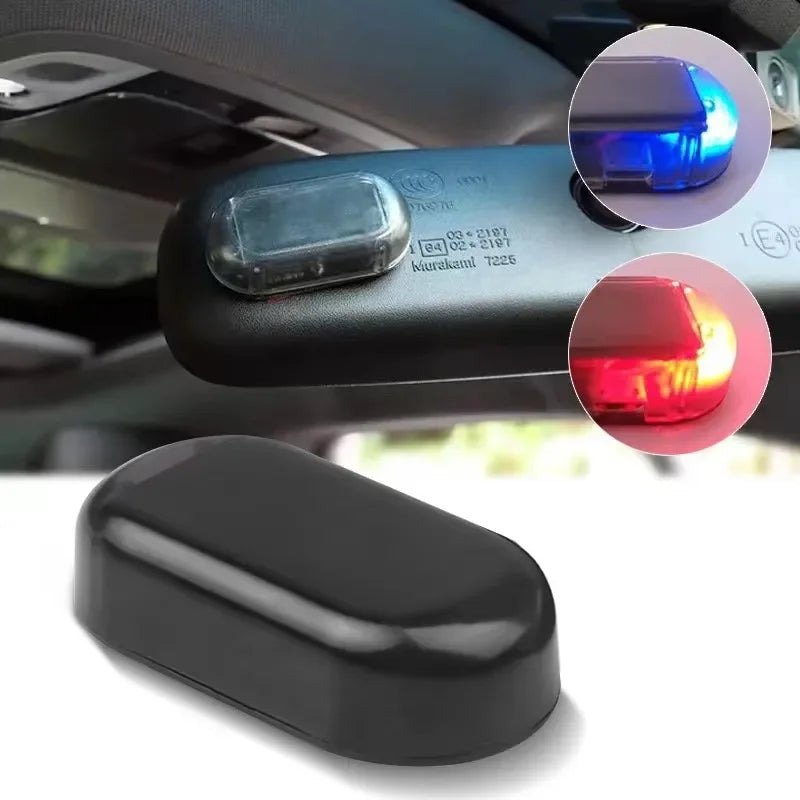 Vehicle mounted solar anti-theft light