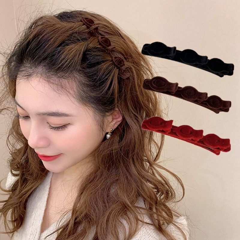 🌸Flocking Braided Hair Clip