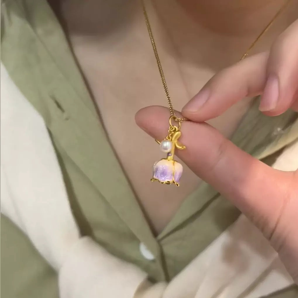Blooming Rose Necklace  |  Imported