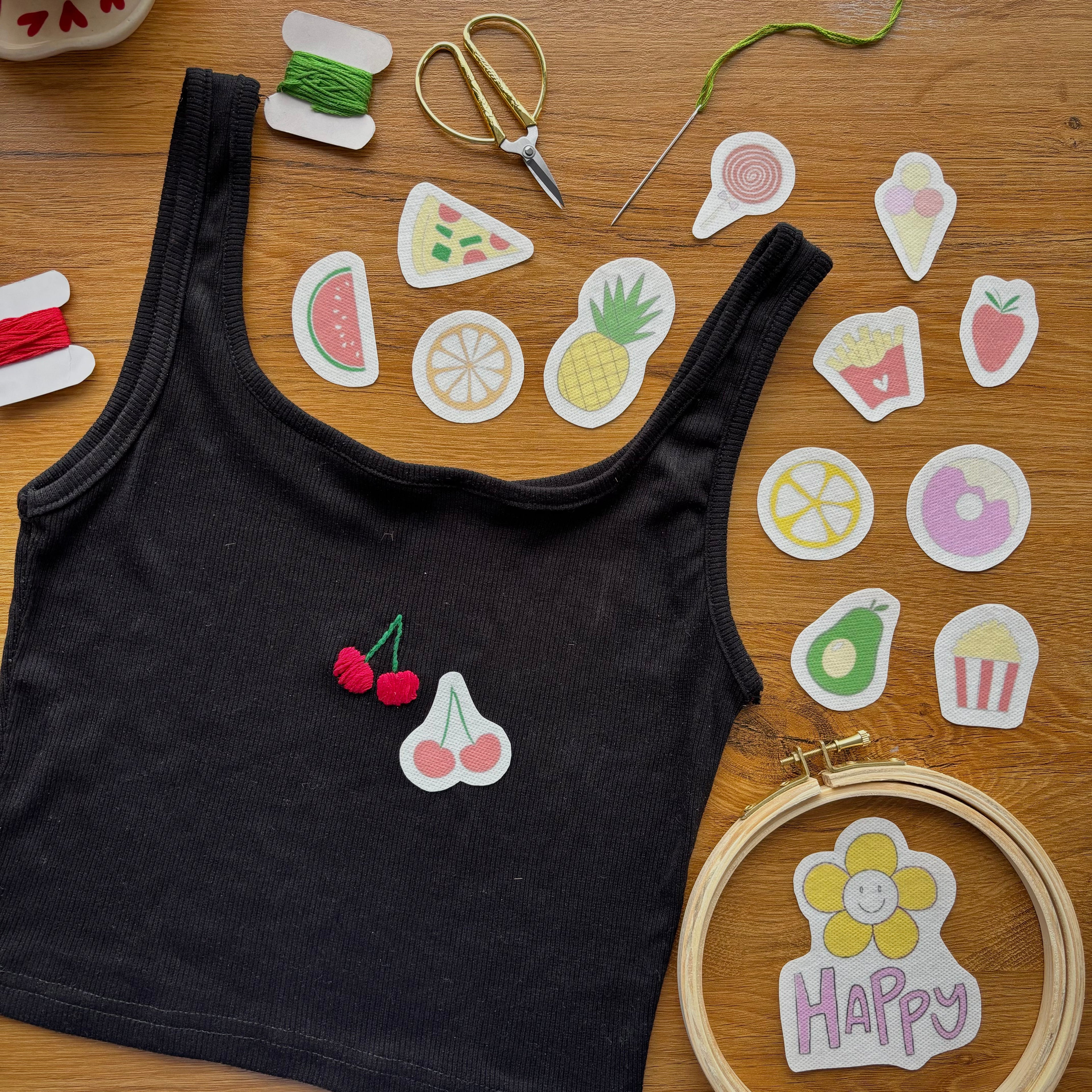 Embroidery Stickers Set