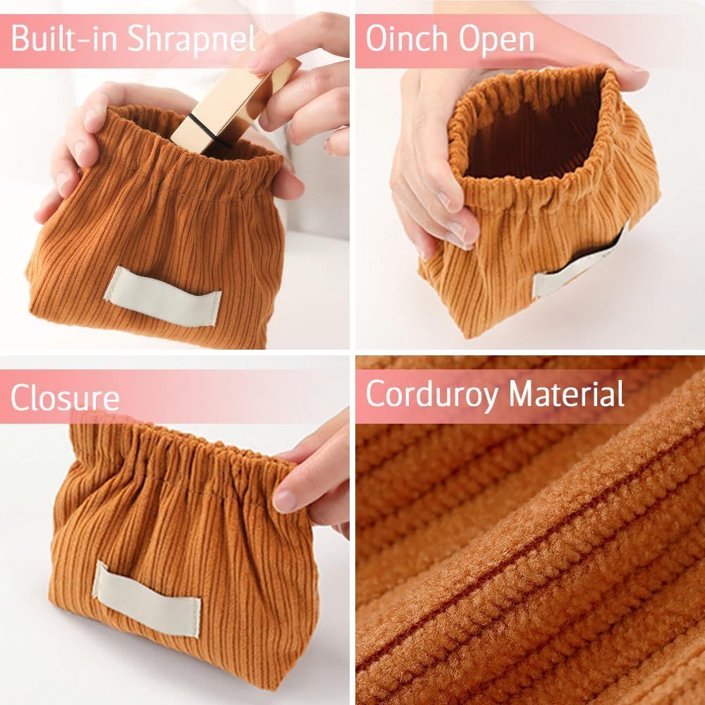 Corduroy Elastic Hair Tie Organizer