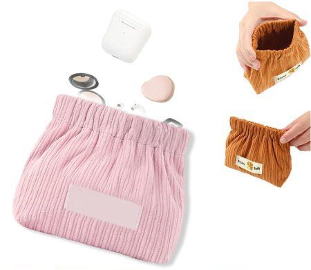 Corduroy Elastic Hair Tie Organizer