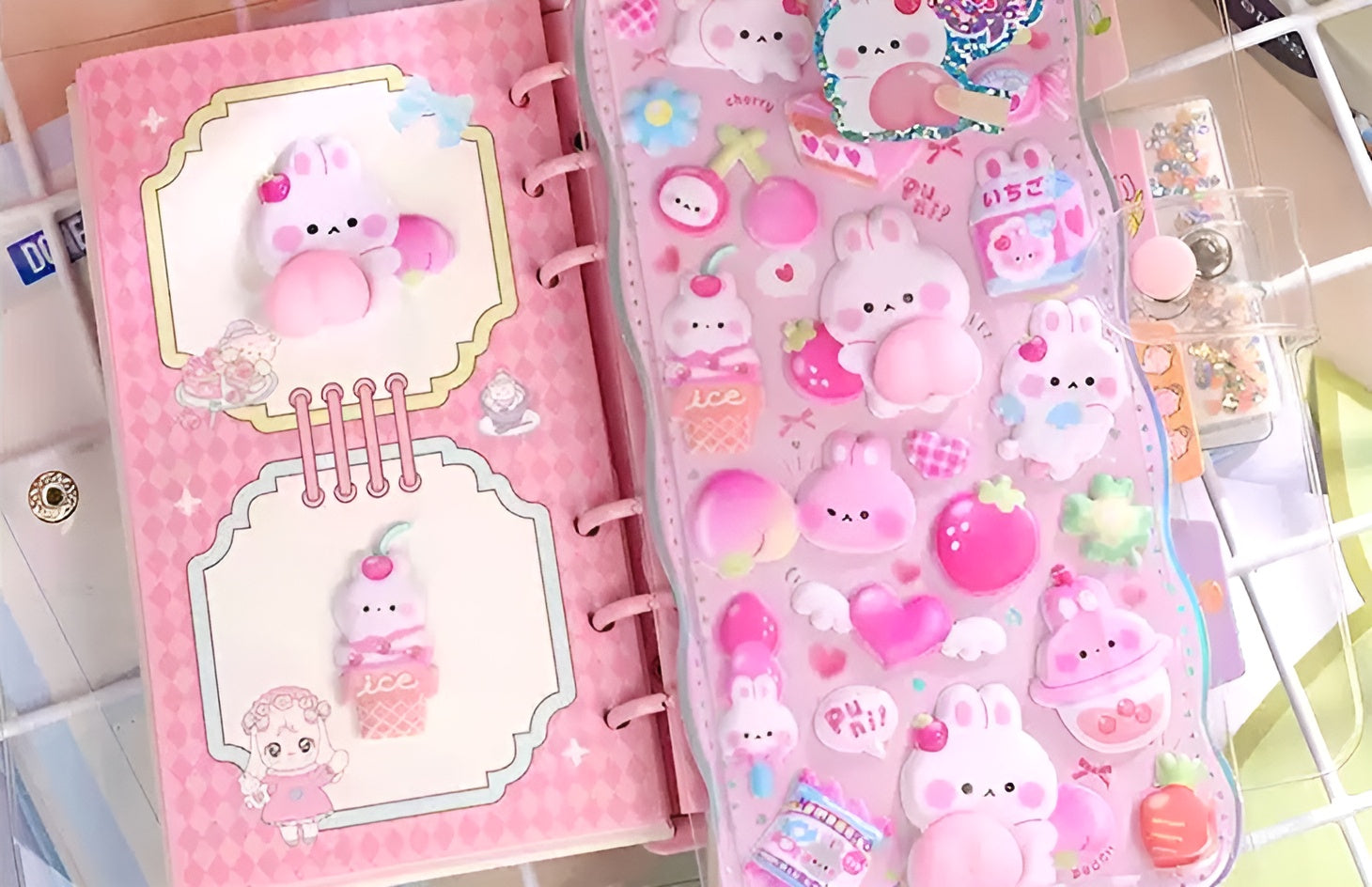 Mochi Mochi Puffy Stickers - Squishy Edition