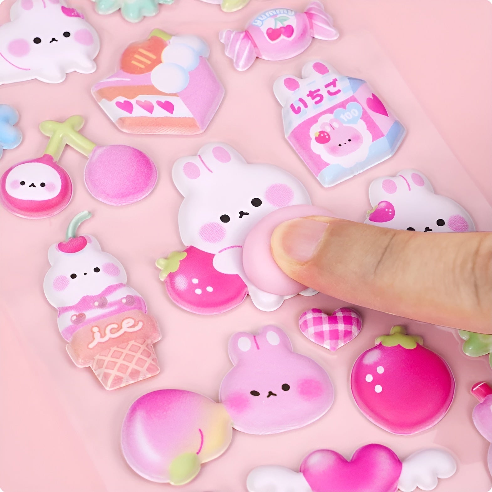Mochi Mochi Puffy Stickers - Squishy Edition