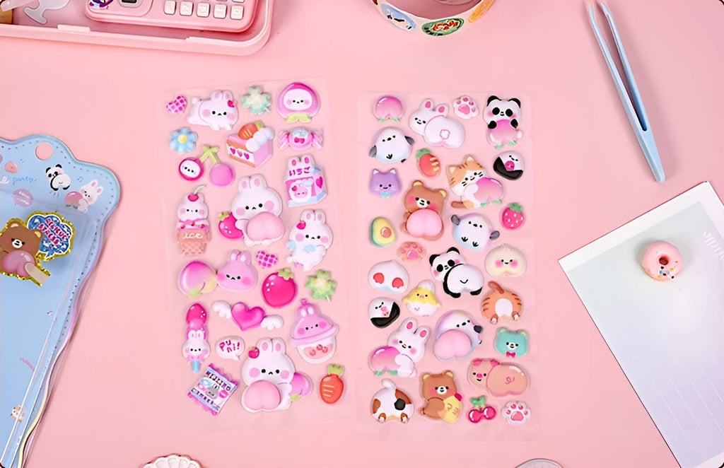 Mochi Mochi Puffy Stickers - Squishy Edition