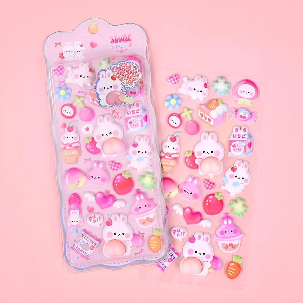 Mochi Mochi Puffy Stickers - Squishy Edition