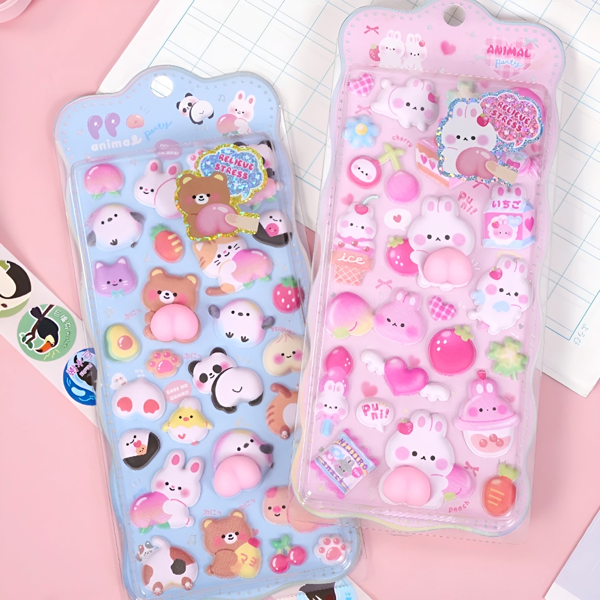 Mochi Mochi Puffy Stickers - Squishy Edition