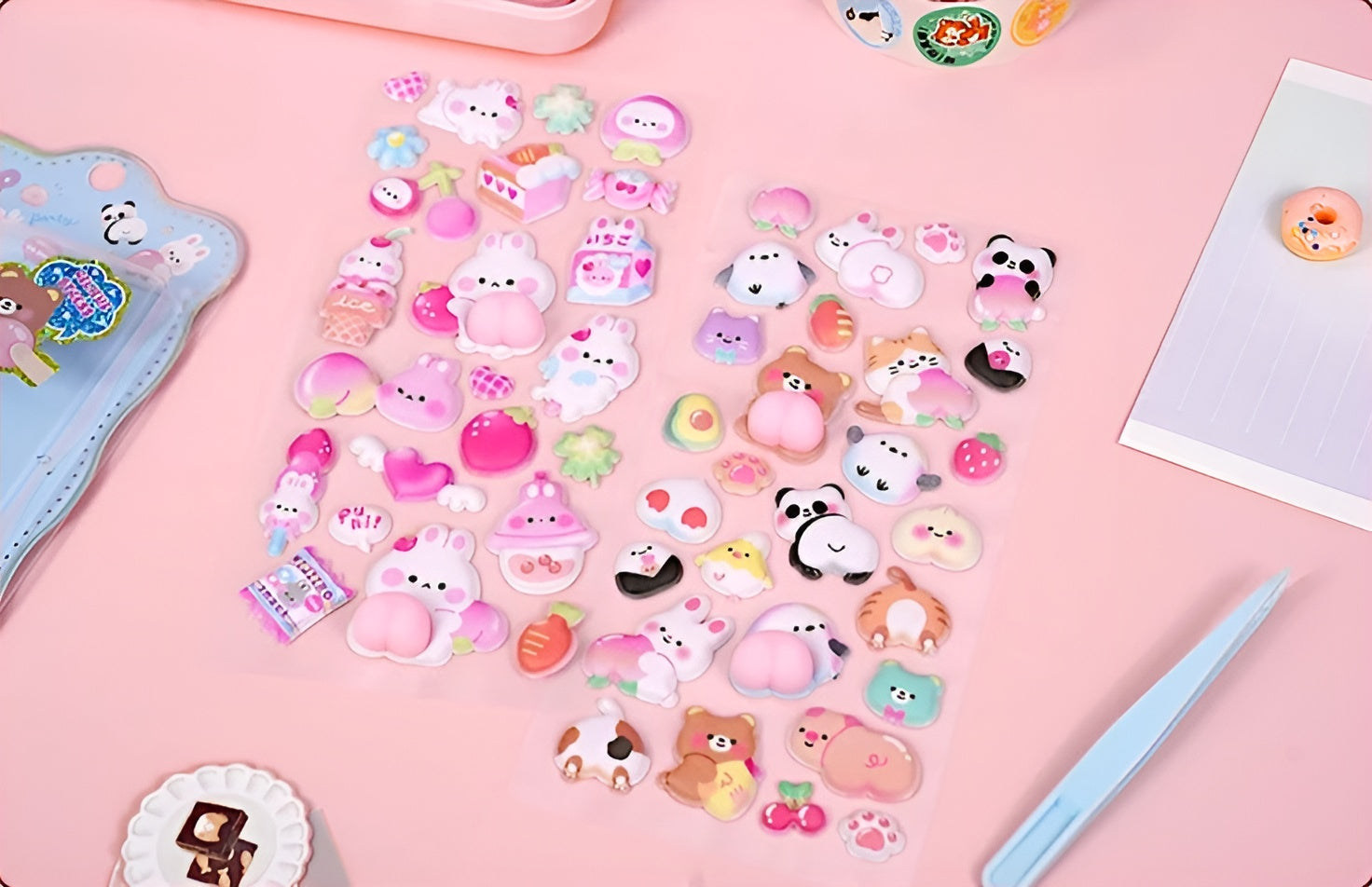 Mochi Mochi Puffy Stickers - Squishy Edition