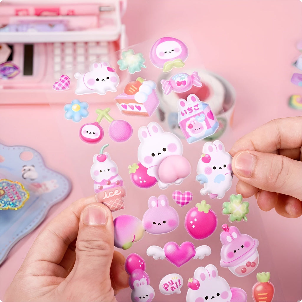 Mochi Mochi Puffy Stickers - Squishy Edition
