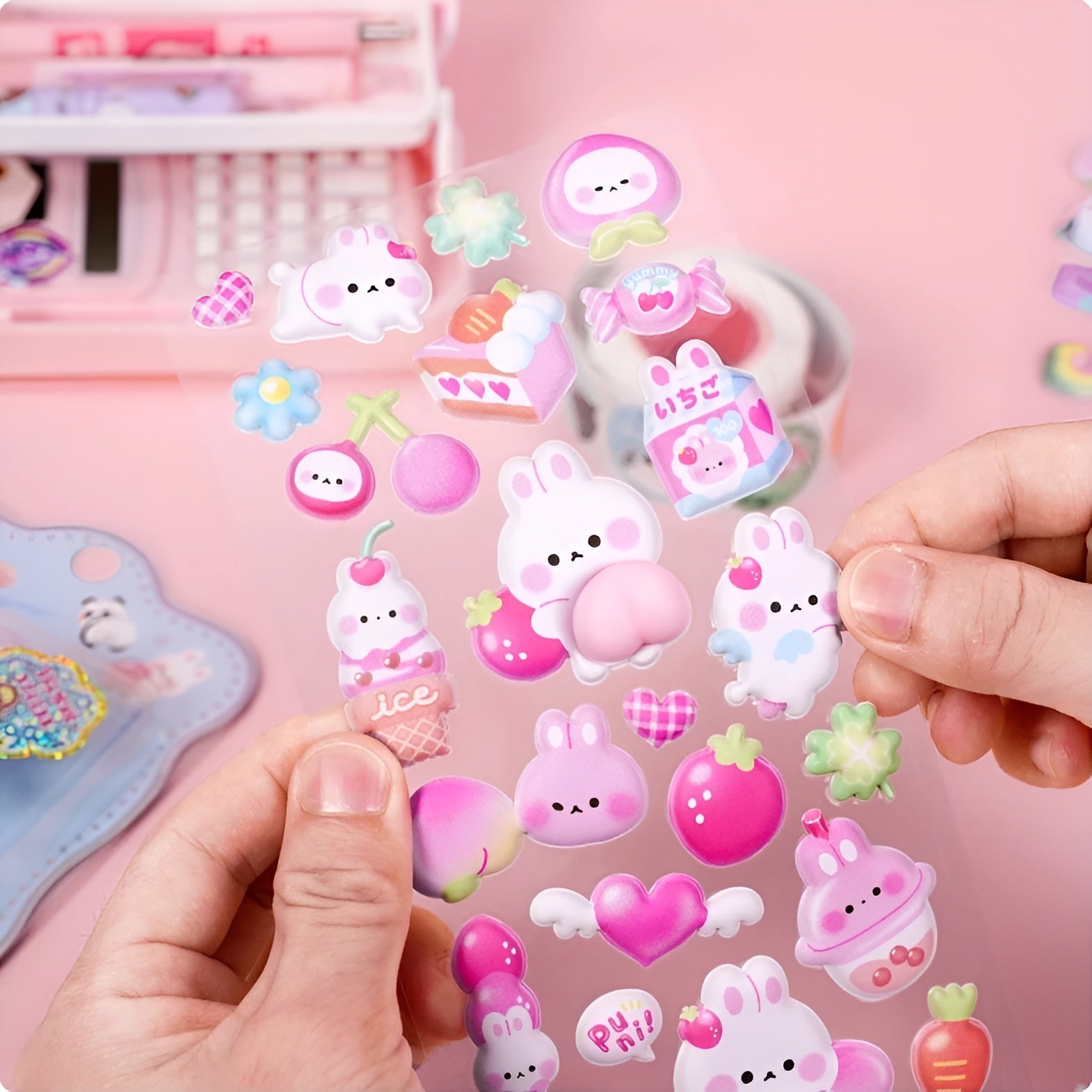 Mochi Mochi Puffy Stickers - Squishy Edition