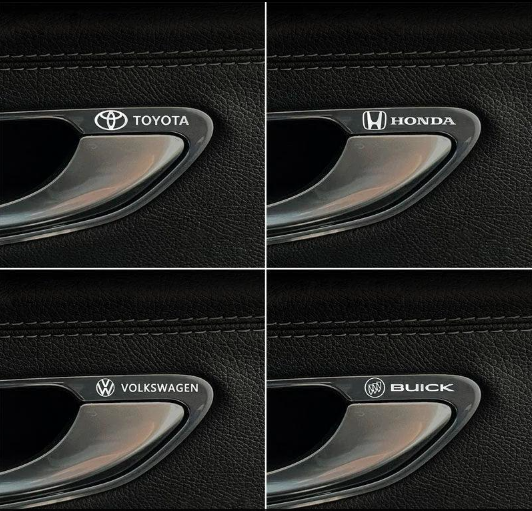 Car Interior Stickers (Pack of 4)