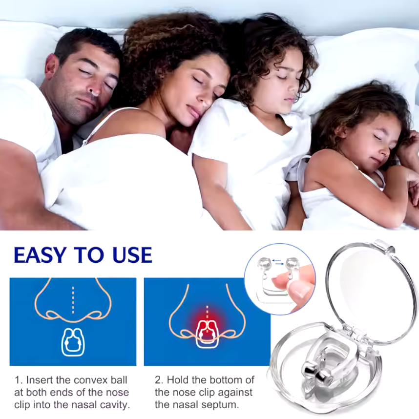 Magnetic Nose Anti Snore Device (Pack of 2)