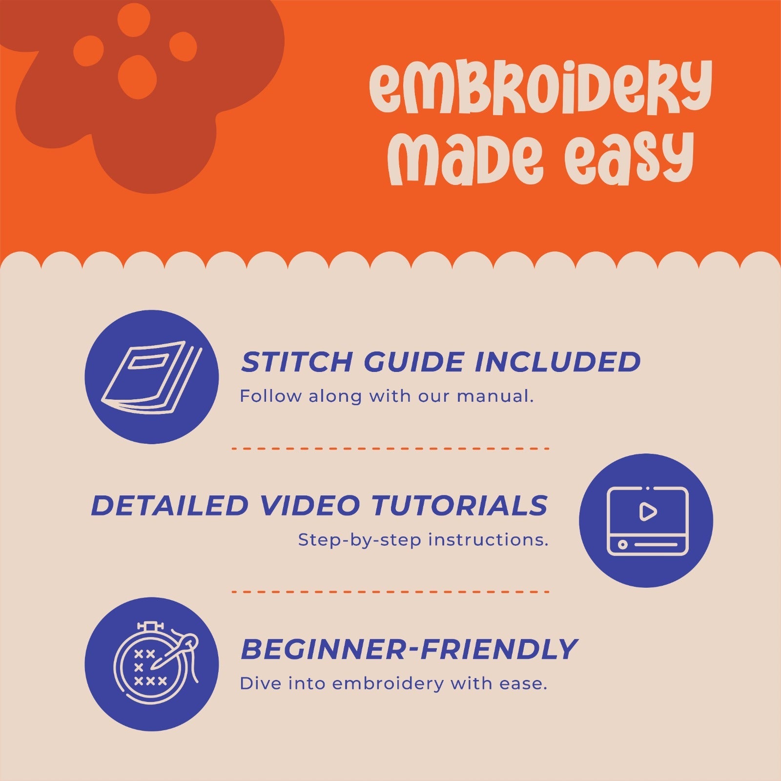 Embroidery Stickers Set