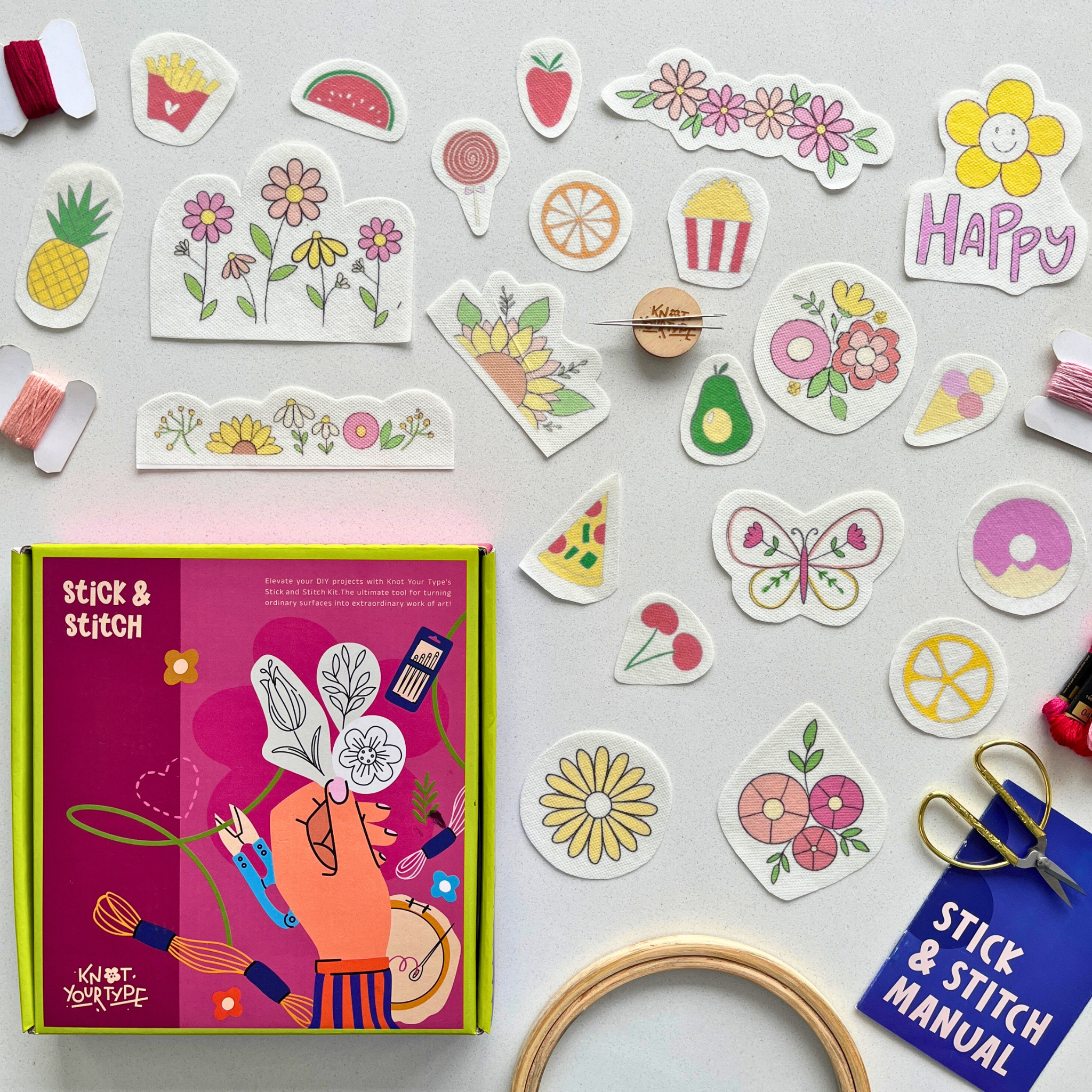 Embroidery Stickers Set