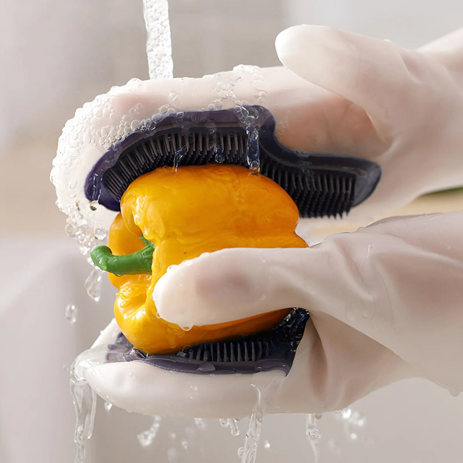 SILICONE DISHWASHING GLOVES
