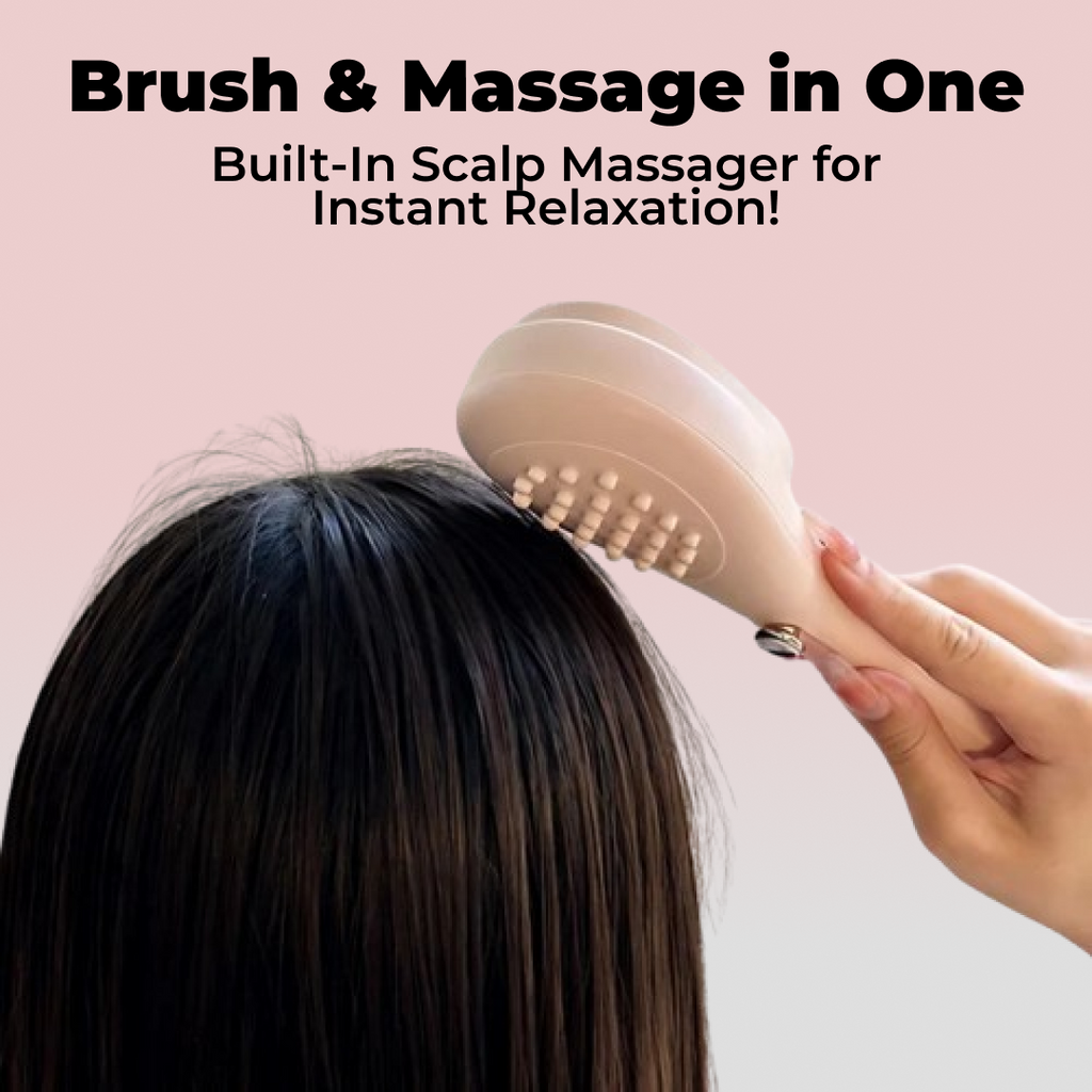 Pro - Self-Cleaning Hairbrush with Built-In Scalp Massager